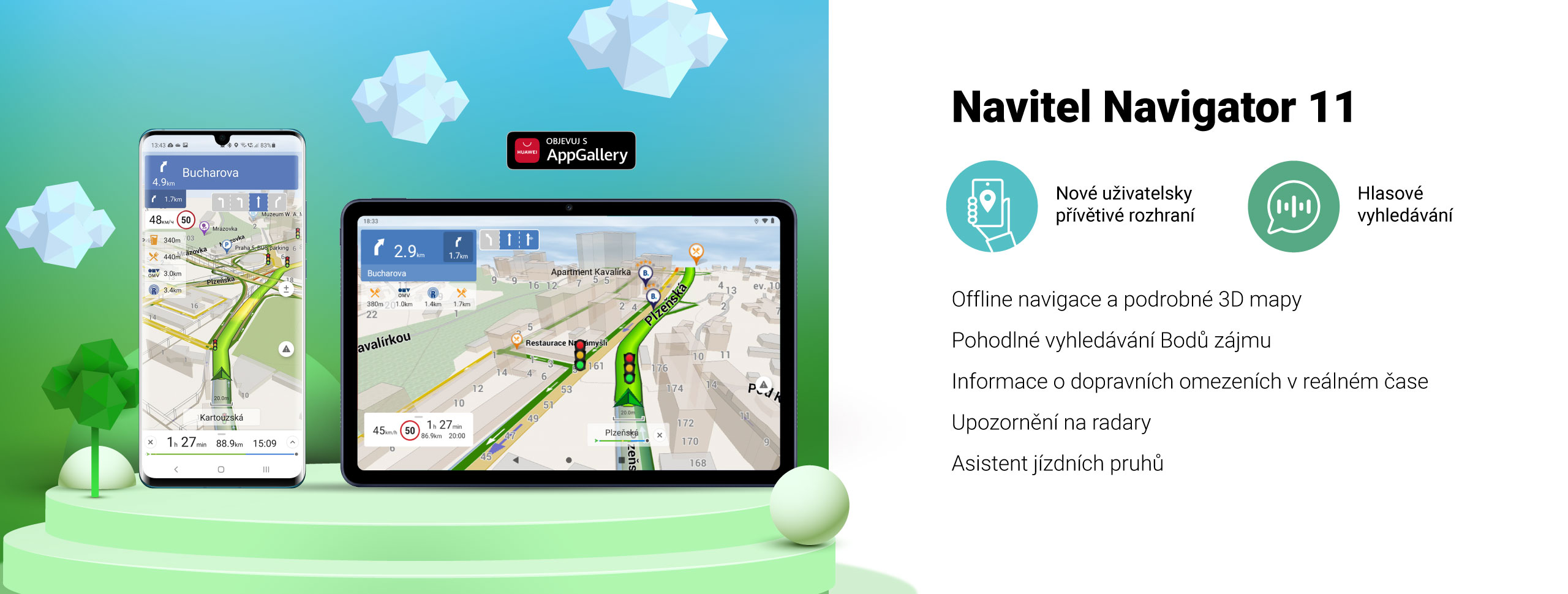 Nová verze programu Navitel Navigator 11 pro zařízení Huawei a Honor