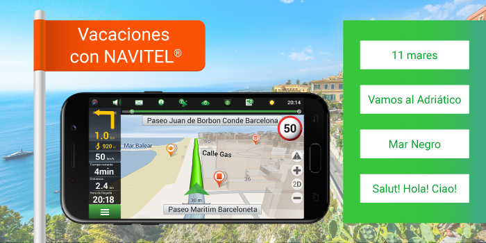 Paquetes especiales de mapa NAVITEL® para sus vacaciones de verano