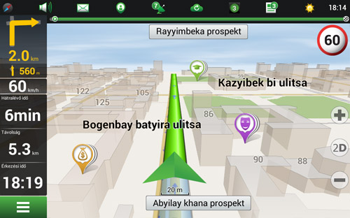 Navitel Navigator. Kazahsztán