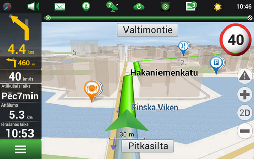 Navitel Navigator. Dānija, Somija, Islande, Norvēģija, Zviedrija